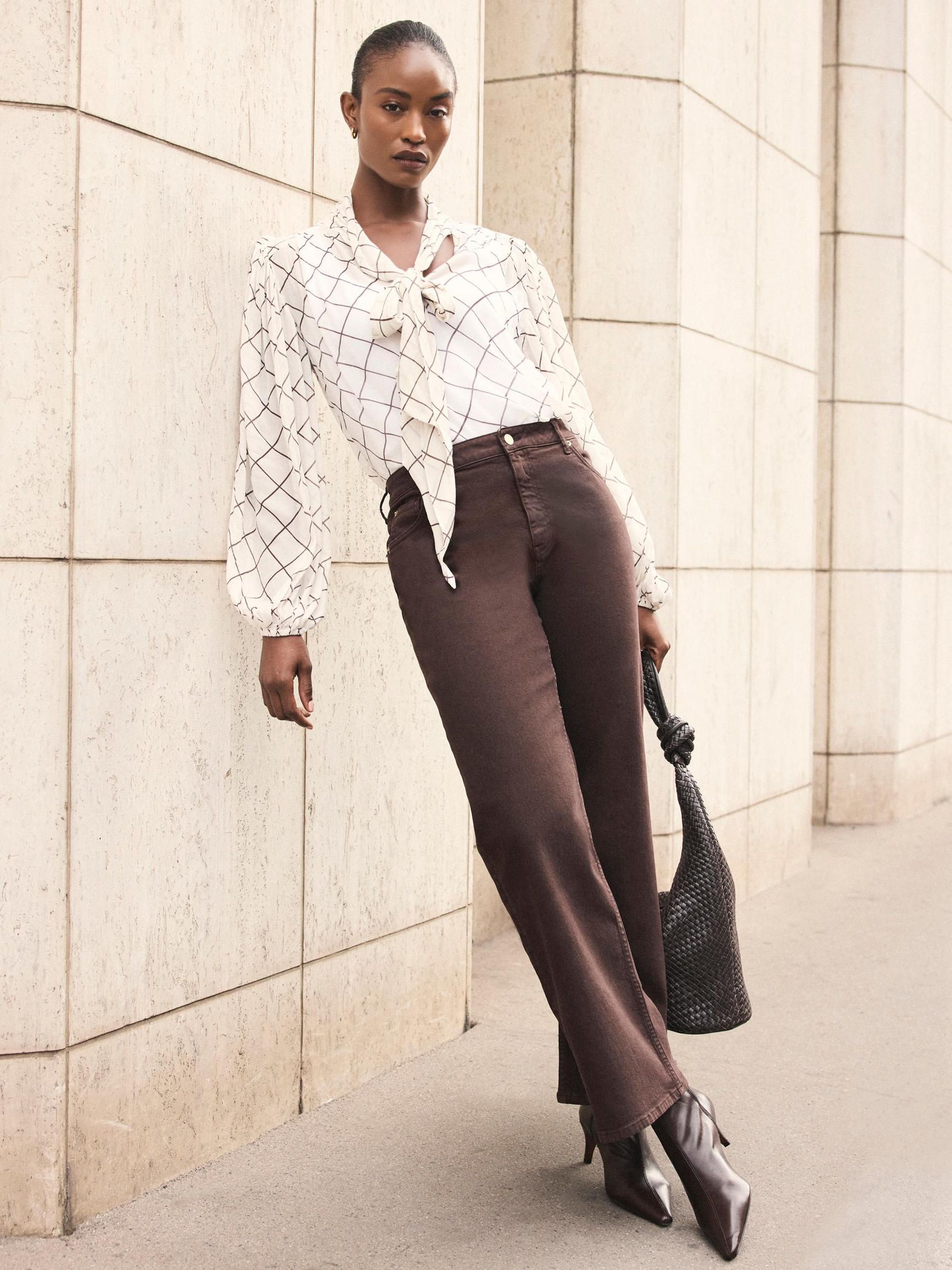 トップス coyseio BOW BLOUSE CHECK Buy Mint Velvet Cream Checked Pussy Bow Blouse from Next USA