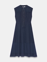 Mint Velvet Blue Utility Midi Dress - Image 7 of 8