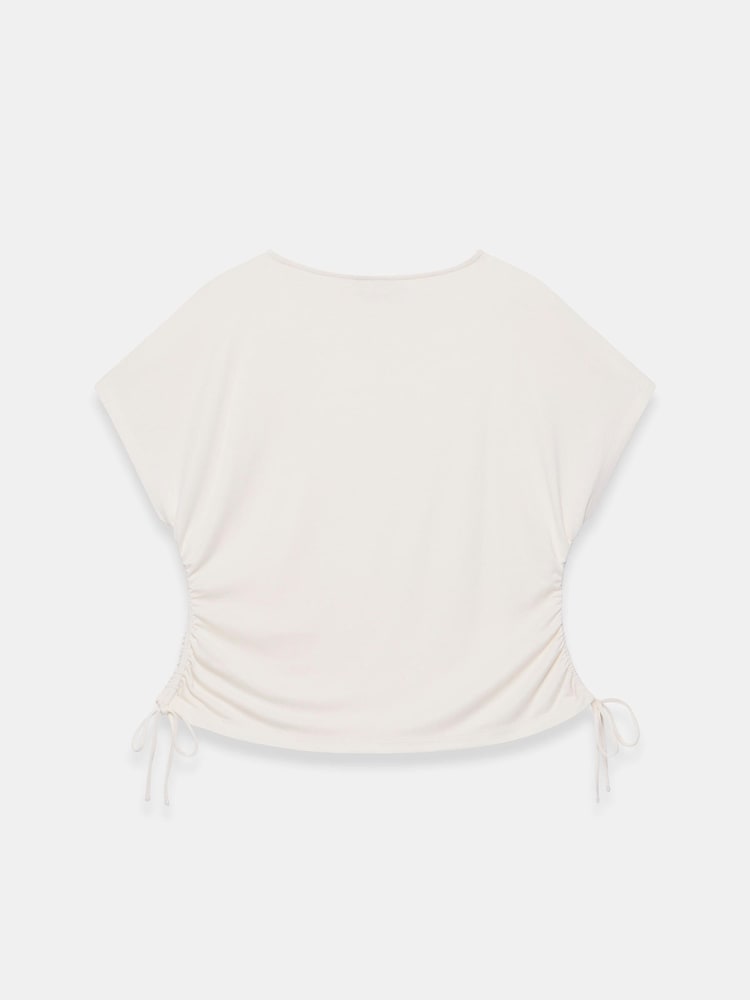 Ақ - Mint Velvet Джерси Допты галстук детальдары - 7суретінің 7 суреті