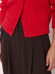 Mint Velvet Red Textured Cardigan - Image 5 of 8