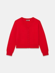 Mint Velvet Red Textured Cardigan - Image 7 of 8