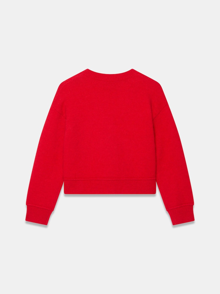 Mint Velvet Red Textured Cardigan - Image 8 of 8 Mint Velvet Red Textured Cardigan - Image 8 of 8