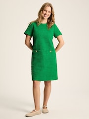 Joules Celeste Green Mini Boucle Dress - Image 1 of 6