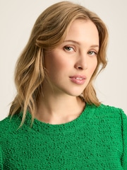 Joules Celeste Green Mini Boucle Dress - Image 4 of 6