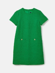 Joules Celeste Green Mini Boucle Dress - Image 6 of 6