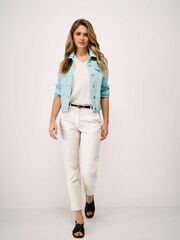 Crew Clothing Natural Tapered Trousers - Image 1 of 5