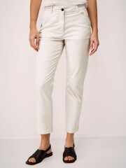 Crew Clothing Natural Tapered Trousers - Image 3 of 5