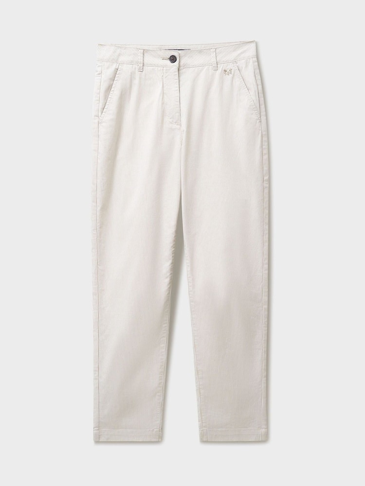 Crew Clothing Natural Tapered Trousers - Image 5 of 5