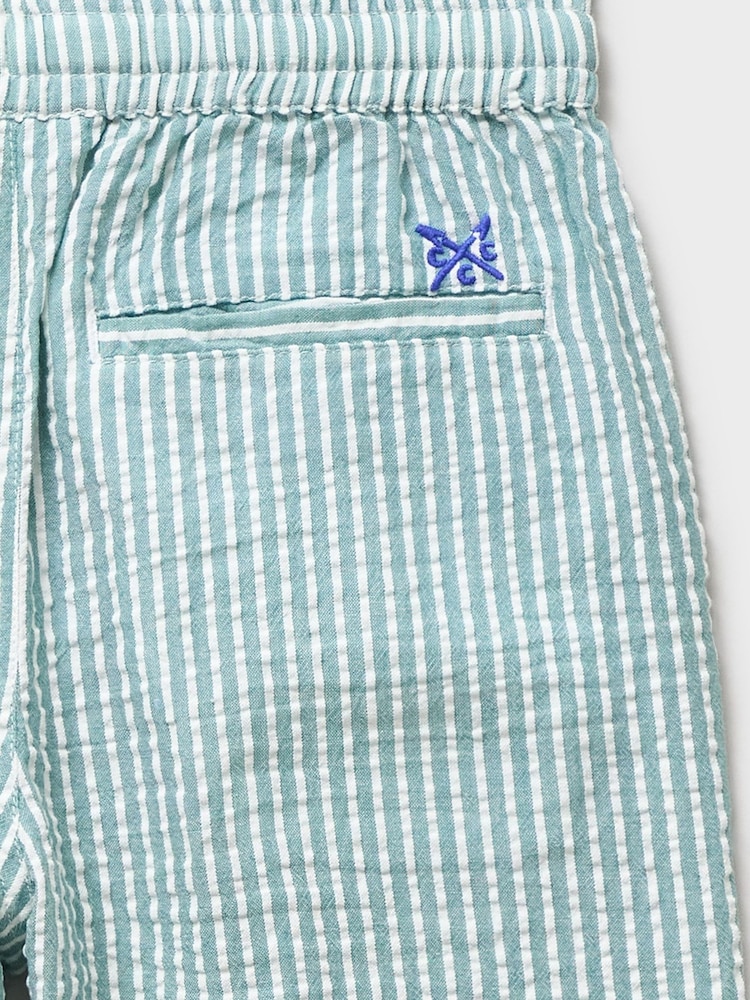 Crew Clothing Green Seersucker Shorts - Image 3 of 3 Crew Clothing Green Seersucker Shorts - Image 3 of 3