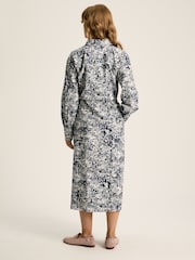 Joules Francesca Blue/White Tie Waist Shirt Dress - Image 2 of 7