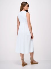 Crew Clothing Thalia Cotton-Linen Broderie Anglaise Dress - Image 2 of 5