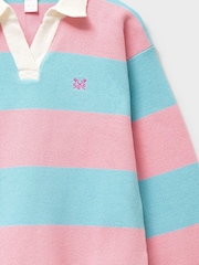 Crew Clothing Blue Heritage Oversized Rugby Jumper - Image 3 of 3