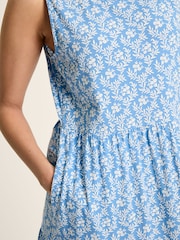 Joules Jayne Blue Jersey Tiered Dress - Image 5 of 7