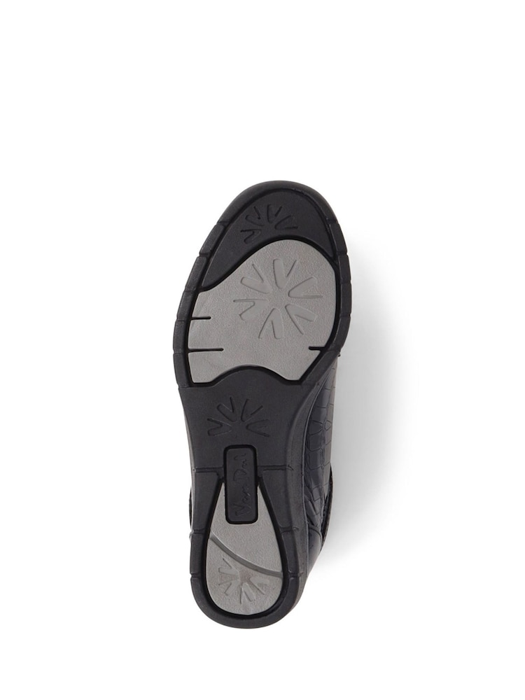 Pavers Black Aubrey Leather Lace-up Trainers - Image 5 of 5 Pavers Black Aubrey Leather Lace-up Trainers - Image 5 of 5