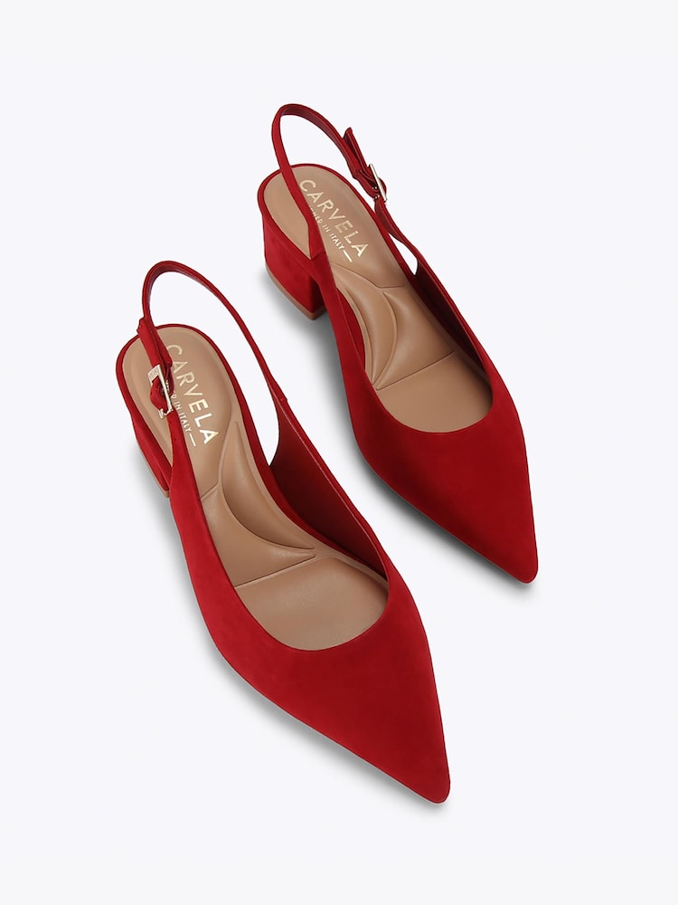Carvela Red Armonia Sling Heels - Image 2 of 4 Carvela Red Armonia Sling Heels - Image 2 of 4