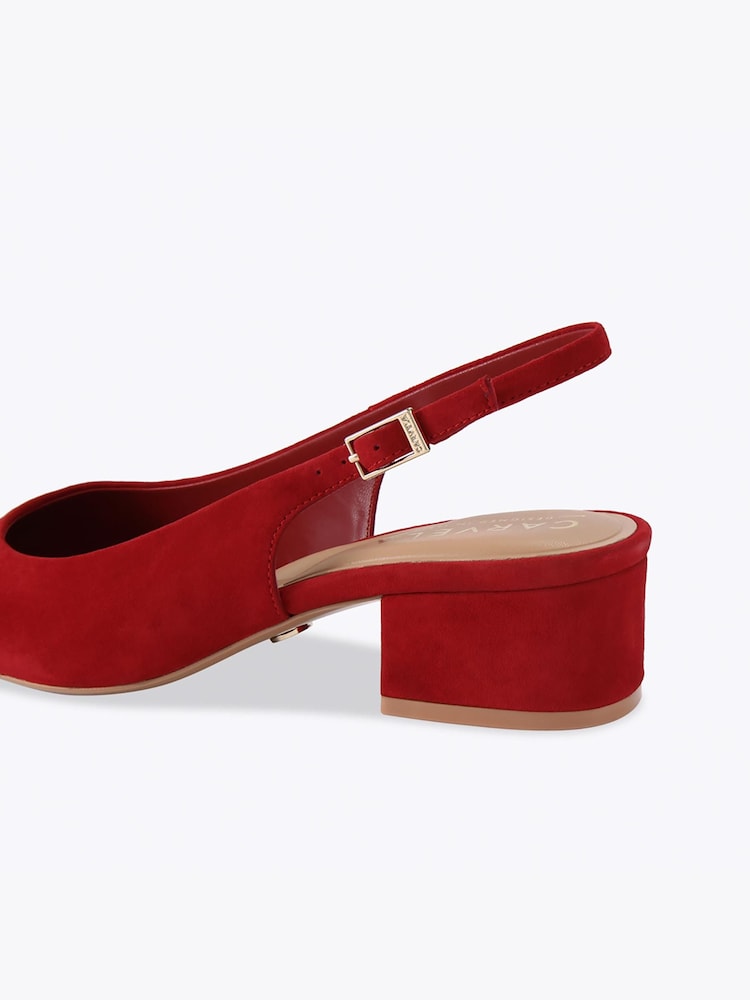 Carvela Red Armonia Sling Heels - Image 4 of 4 Carvela Red Armonia Sling Heels - Image 4 of 4