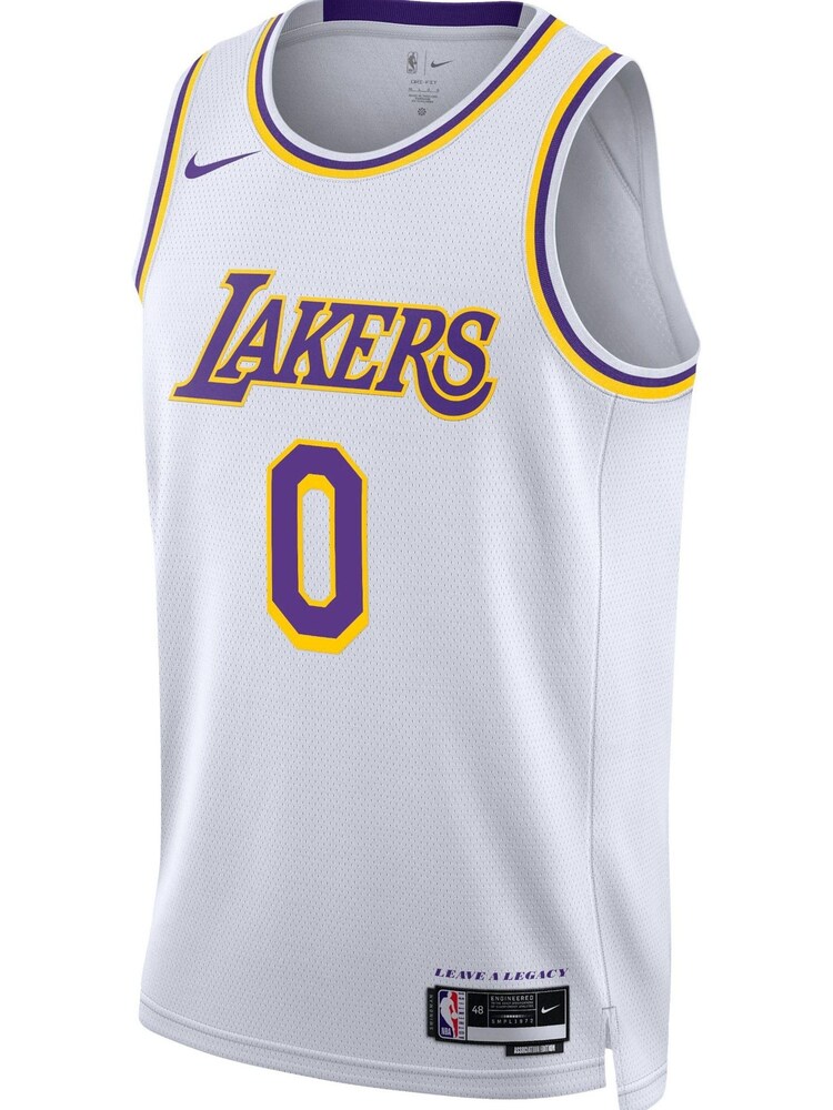 Nike White Los Angeles Lakers Association Edition Swingman Jersey - Russell Westbrook Unisex - Image 2 of 3