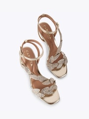 Carvela Gold Eleganza Heels - Image 3 of 5