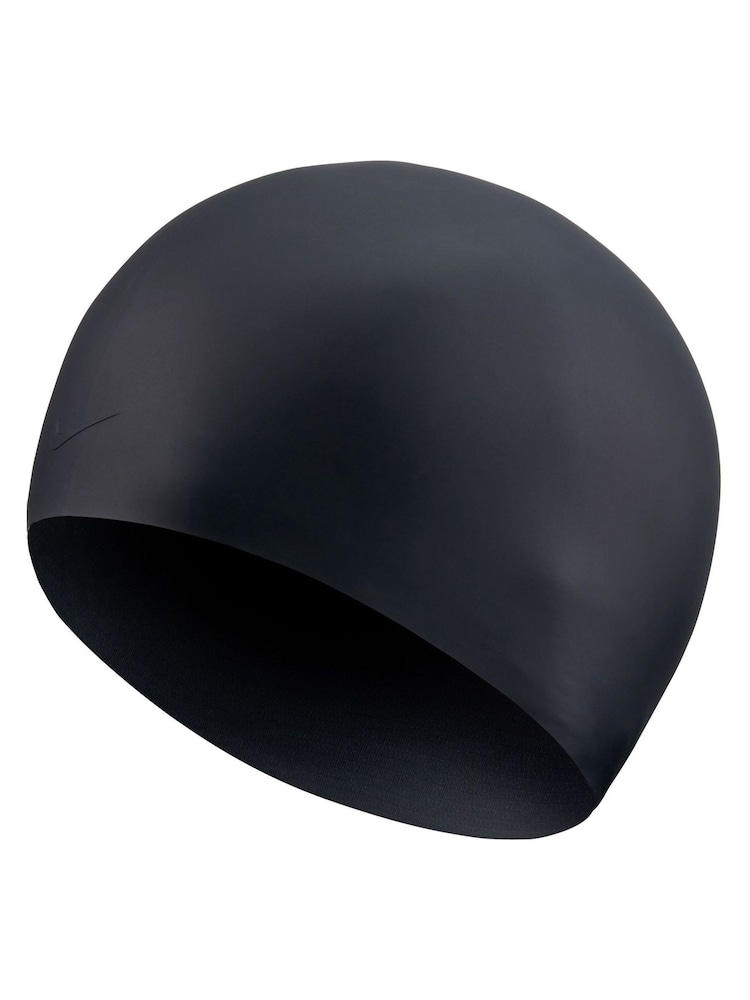 Nike Black Long Hair Swim Cap - Image 1 of 4 Nike Black Long Hair Swim Cap - Image 1 of 4