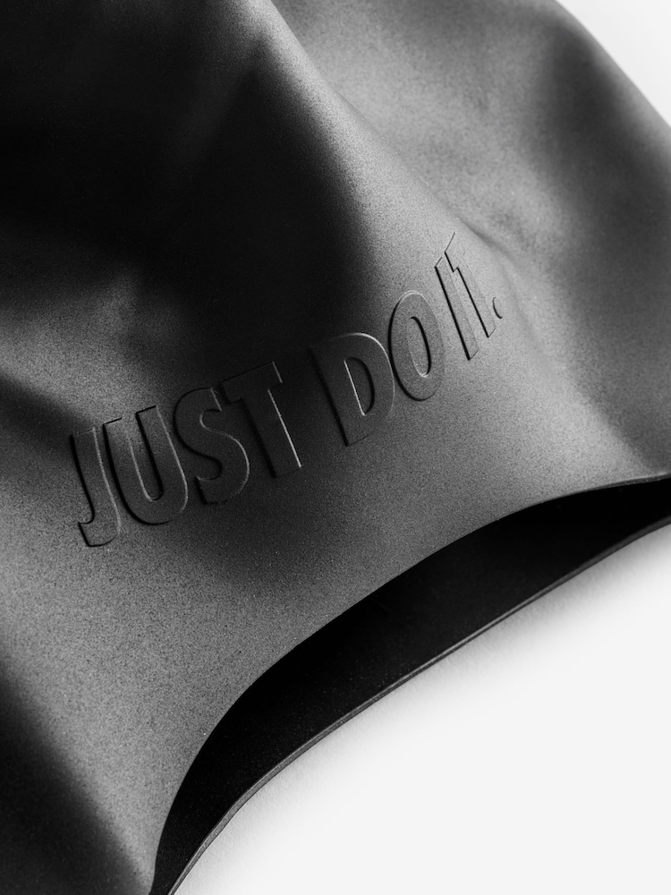 Nike Black Long Hair Swim Cap - Image 4 of 4