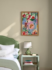 Joules Multi Bonjour Bebe Wood Mounted Framed Print Wall Art - Image 3 of 4