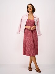 Crew Clothing Red Polly Sleeveless Jersey Dress - Image 1 of 5