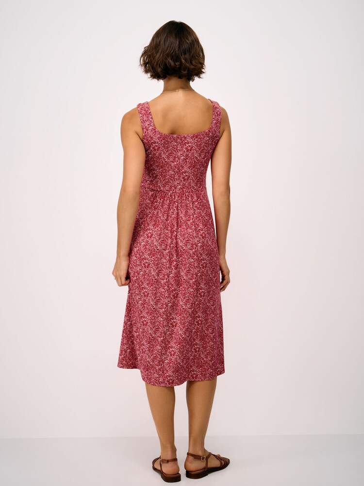 Crew Clothing Red Polly Sleeveless Jersey Dress - Image 2 of 5 Crew Clothing Red Polly Sleeveless Jersey Dress - Image 2 of 5