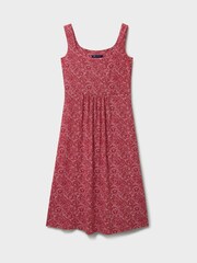 Crew Clothing Red Polly Sleeveless Jersey Dress - Image 5 of 5