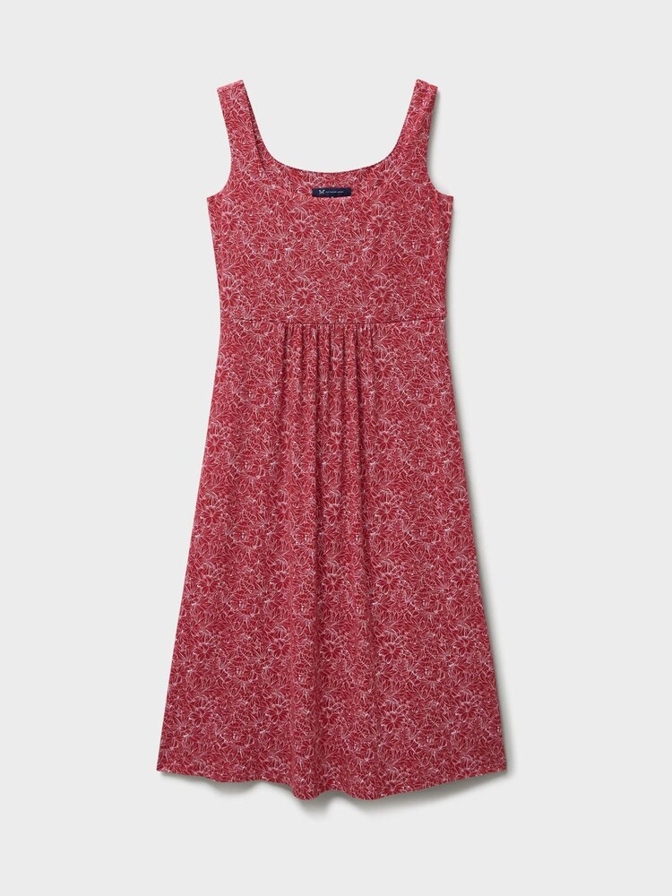 Crew Clothing Red Polly Sleeveless Jersey Dress - Image 5 of 5 Crew Clothing Red Polly Sleeveless Jersey Dress - Image 5 of 5