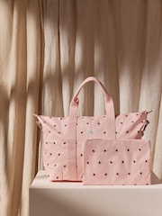 Cath Kidston Pink Ladybird Print Cath Kidston Overnight Travel Bag - Image 5 of 7