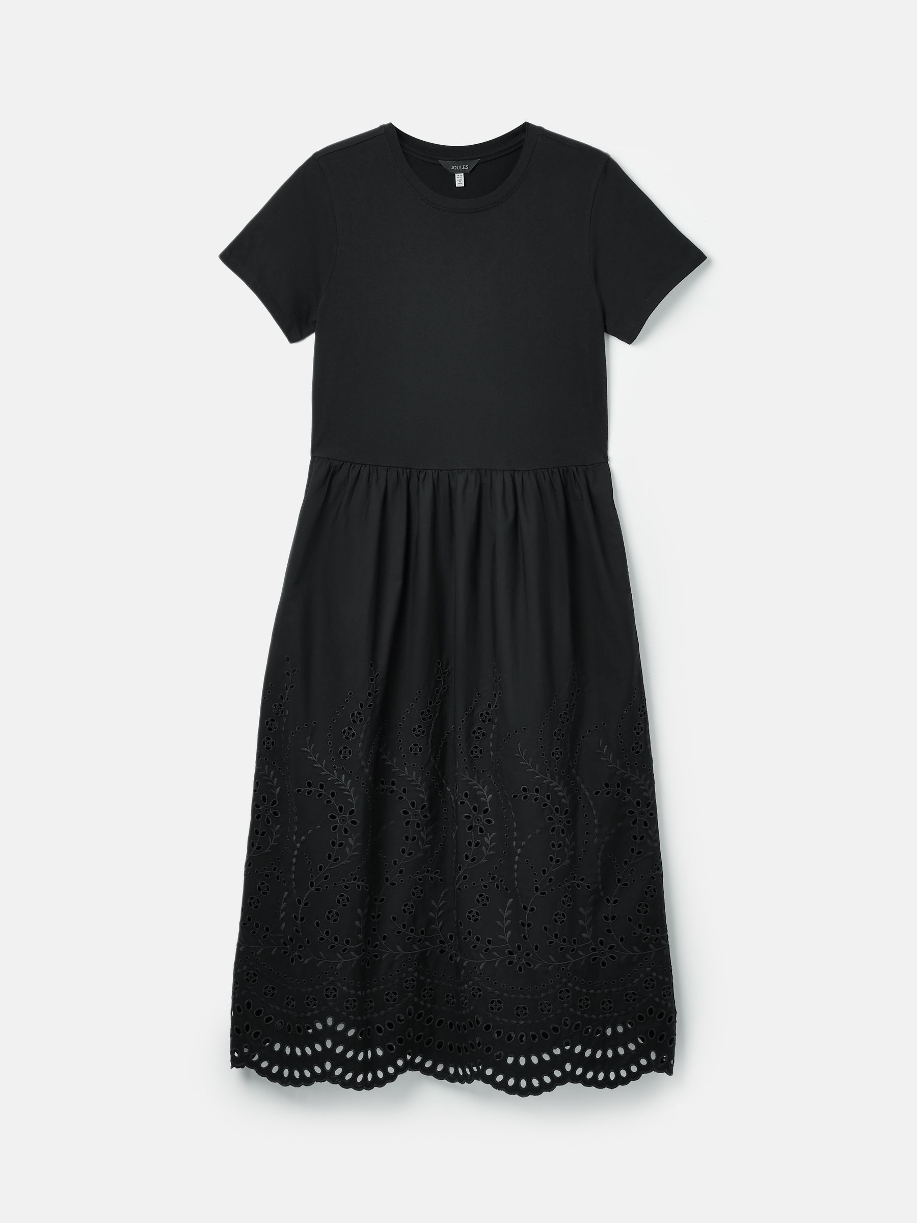 Buy Joules Reid Black Broderie 100 Cotton Dress from Next Luxembourg