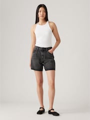 Levi's® Black High Waisted Baggy Denim Shorts - Image 1 of 7