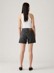 Levi's® Black High Waisted Baggy Denim Shorts - Image 3 of 7