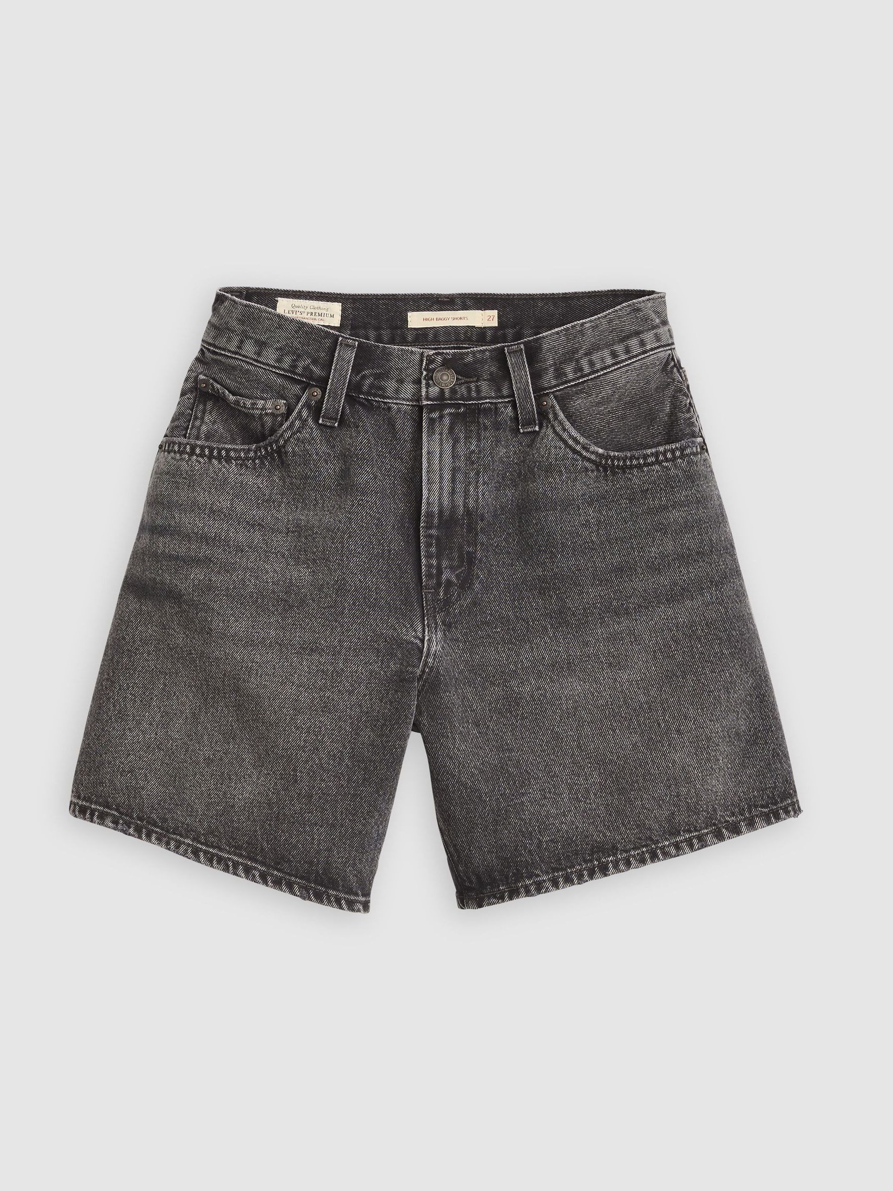 Buy Levi's® Black High Waisted Baggy Denim Shorts from the Next UK