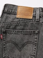 Levi's® Black High Waisted Baggy Denim Shorts - Image 7 of 7