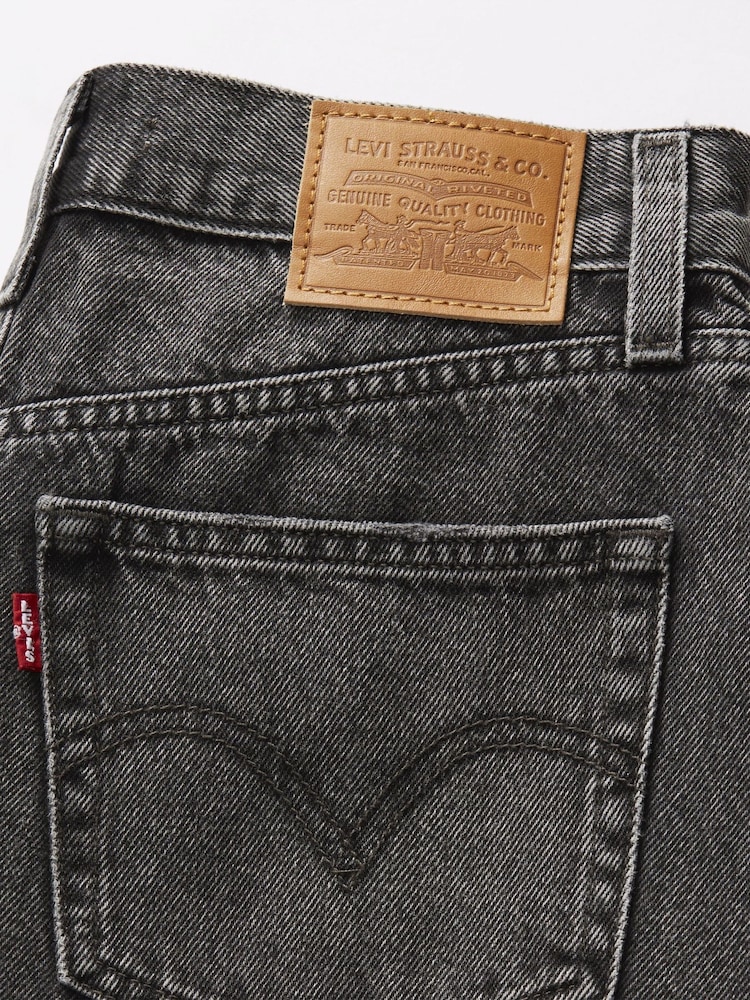 Levi's® Black High Waisted Baggy Denim Shorts - Image 7 of 7 Levi's® Black High Waisted Baggy Denim Shorts - Image 7 of 7
