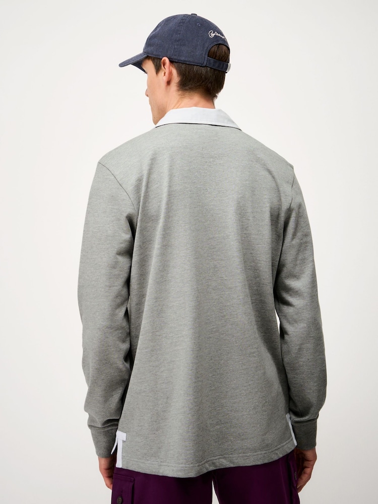 Crew Clothing Stripe Placket Rugby Shirt - Imagen 2 de 5