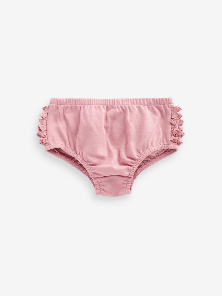 Pink Baby 100% Cotton Knickers 3 Pack (0mths-2yrs) - Image 2 of 6