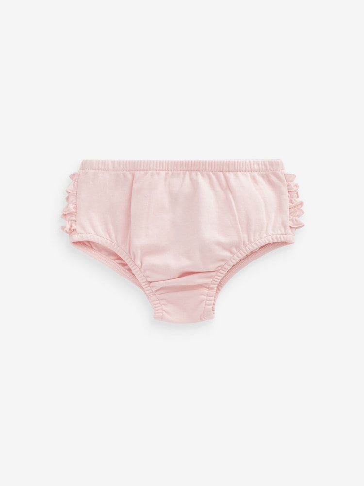 Pink Baby 100% Cotton Knickers 3 Pack (0mths-2yrs) - Image 3 of 6