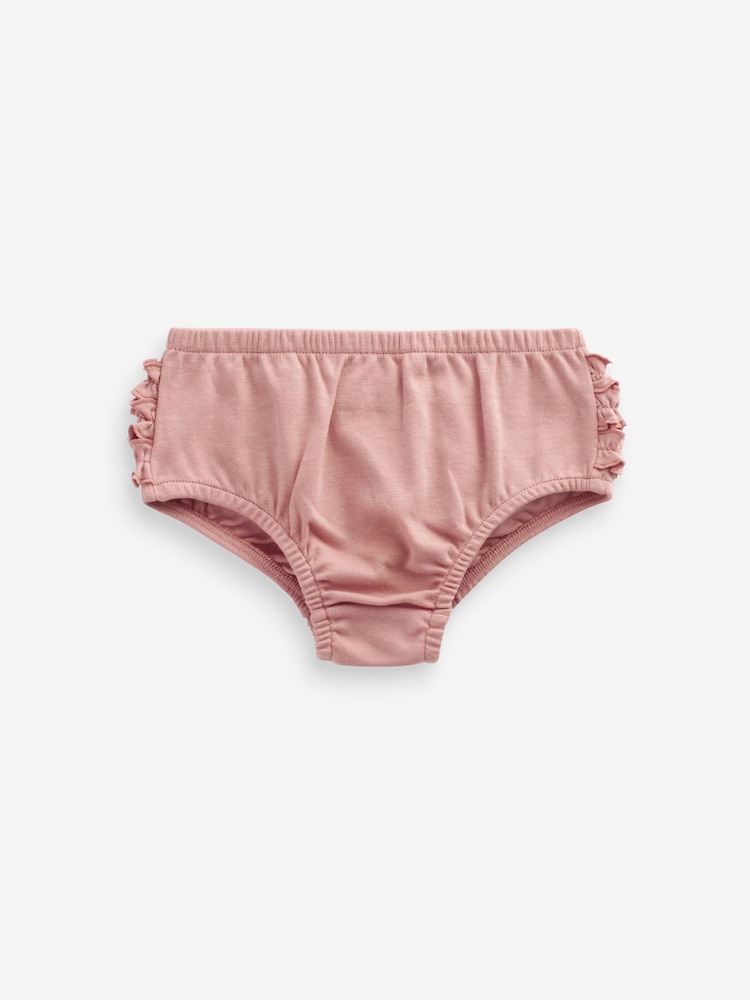 Pink Baby 100% Cotton Knickers 3 Pack (0mths-2yrs) - Image 4 of 6