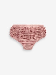 Pink Baby 100% Cotton Knickers 3 Pack (0mths-2yrs) - Image 5 of 6