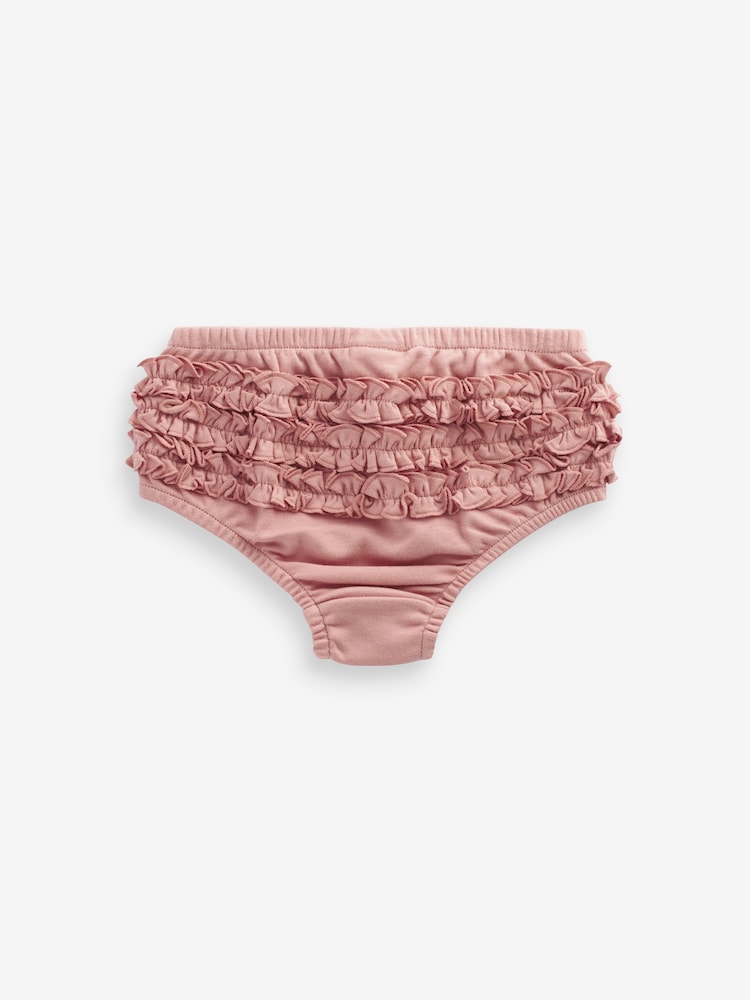 Pink Baby 100% Cotton Knickers 3 Pack (0mths-2yrs) - Image 5 of 6