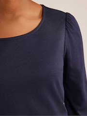 Boden Blue Supersoft Long Sleeve Top - Image 4 of 5