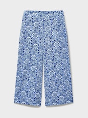 Crew Clothing Cropped Wide-Leg Viscose-Tencel Trousers - Imagen 1 de 1