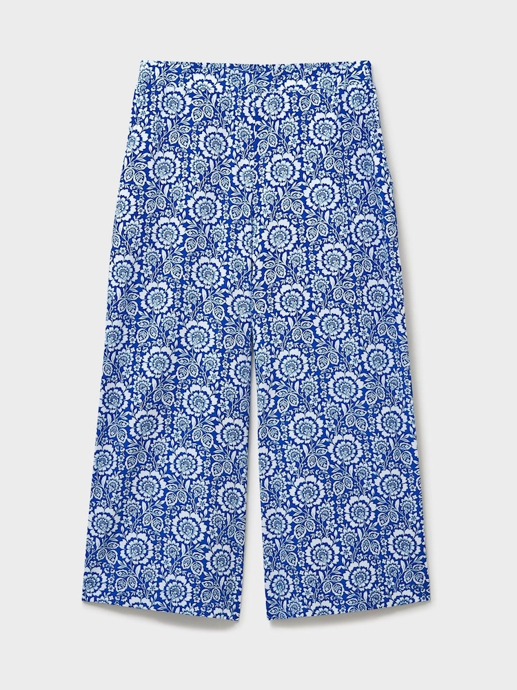 Crew Clothing Cropped Wide-Leg Viscose-Tencel Trousers - Imagen 1 de 1 Crew Clothing Cropped Wide-Leg Viscose-Tencel Trousers - Imagen 1 de 1