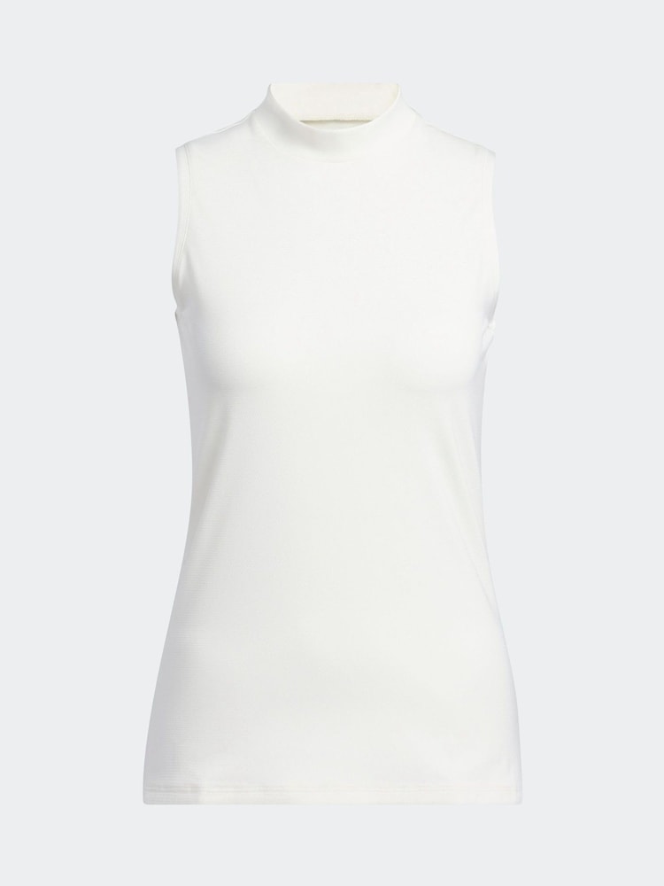 adidas Golf Womens Ultimate 365 Sleeveless Mock Neck T-Shirt - Image 7 of 7