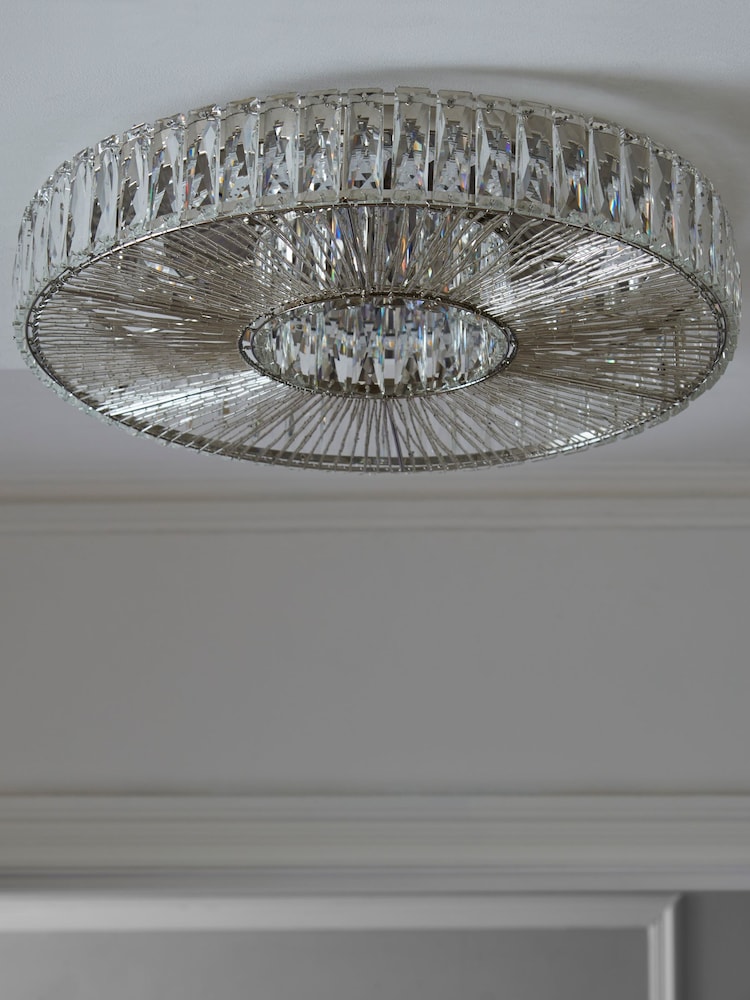 Clear Aria Extra Large Flush Ceiling Light Fitting - Image 2 of 6