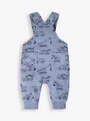 Construcción azul - Conjunto de peto y top de rayas de Jojo Maman Bébé - Imagen 4 de 5