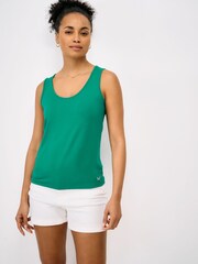Crew Clothing Green Scooped Modal Vest - Image 1 of 5
