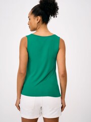 Crew Clothing Green Scooped Modal Vest - Image 2 of 5